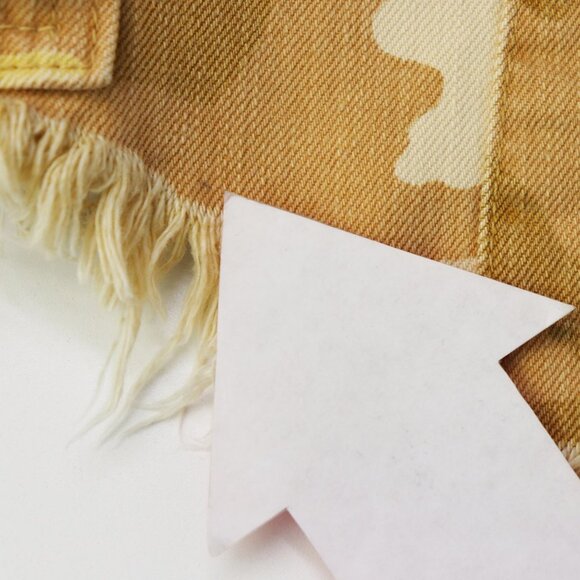 NWT Free People Commander Cut Off Desert Camo Denim Jean Short Tan Camouflage 0 - Picture 4 of 10